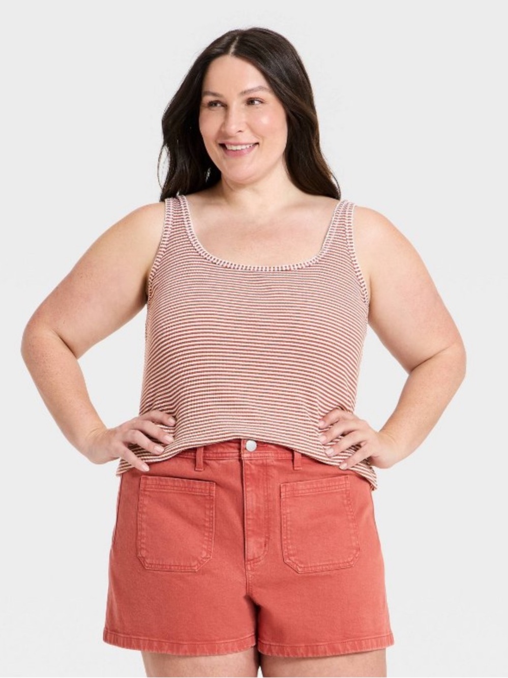 Like New Universal Thread Textured Ribbed Tank Top